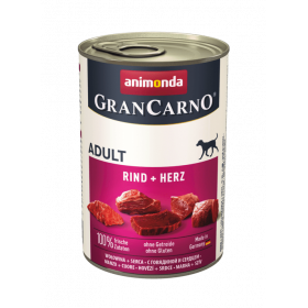 Gran Carno Original Adult Beef&Hearts консервирана храна за израстнали кучета с телешко месо и сърца